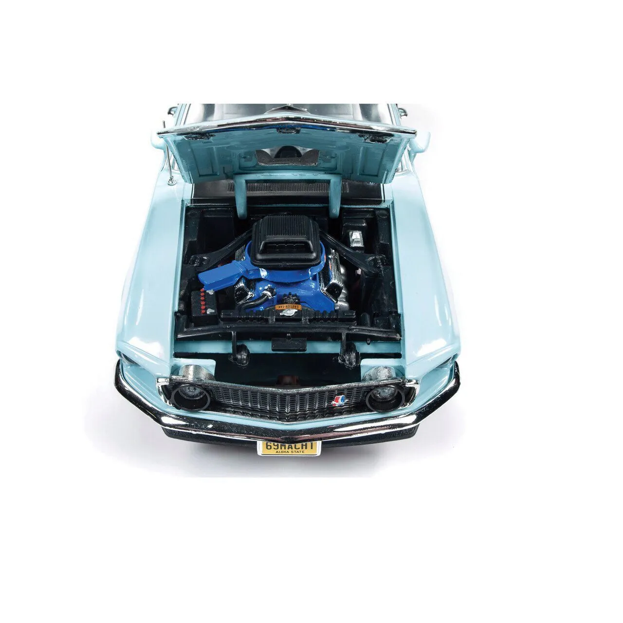 51772 69 mustang mach 1 diecast metal chassis