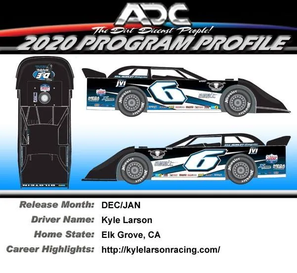 51845 kyle larson late model diecast 3