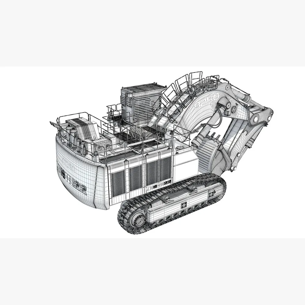 51867 liebherr r9800 diecast