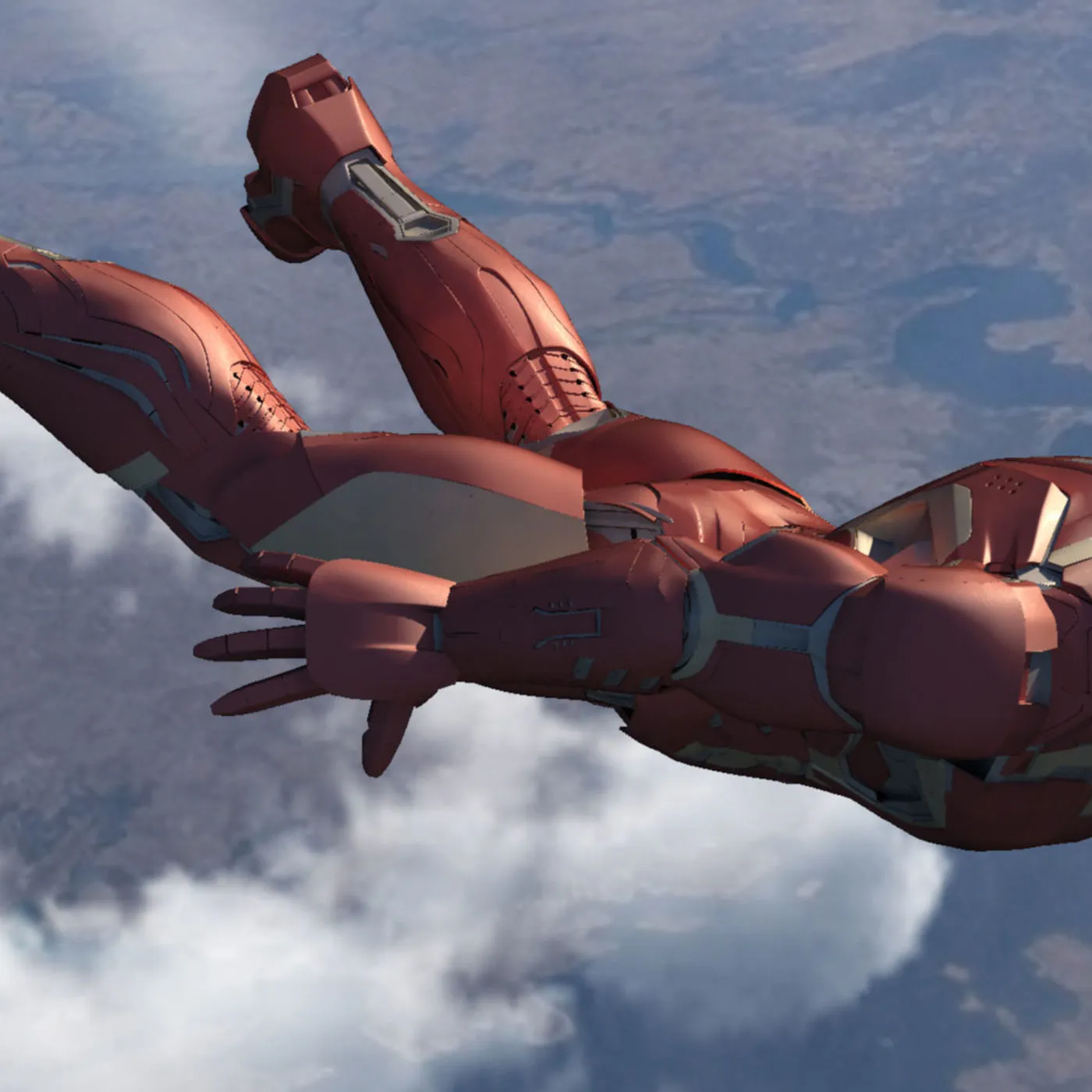 51895 iron man mark 45 diecast display