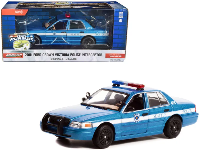 51973 ford crown victoria seattle police diecast